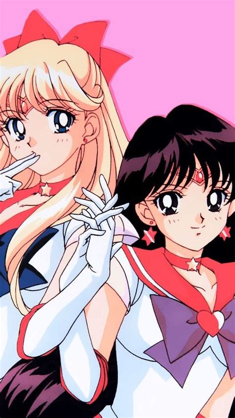 Sailor Mars And Sailor Venus Image Sailor Venus Sailor Moon Sailor Moon Wallpaper