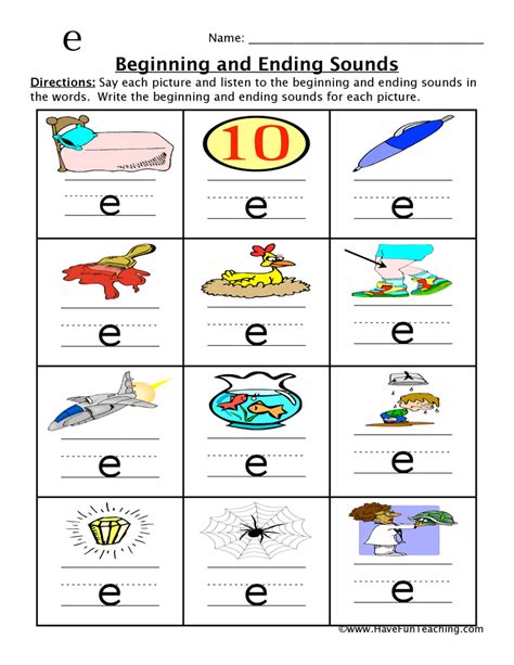 Beginning And Ending Sounds Worksheet Have Fun Teaching Have Fun My