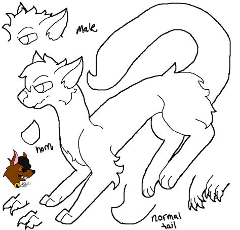 Fox Weasel Lineart By Pokemondragon111 On Deviantart