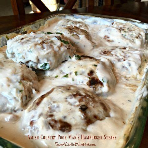 Some of the best recipes are from amish and menonite kitchens! Amish Country Poor Man's Hamburger Steaks | Amish recipes ...