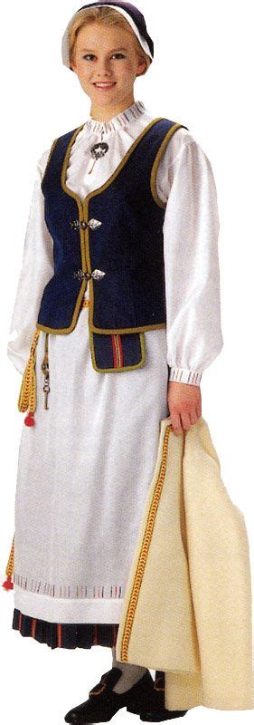 Koillismaan Naisen Kansallispuku Traditional Outfits Finnish Costume