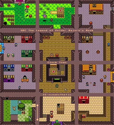 I Made A Full Gbc Recreation Of Clock Town From Majoras Mask Mm