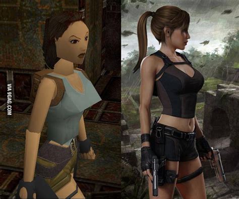 The Evolution Of Lara Crofts Boobs 9gag