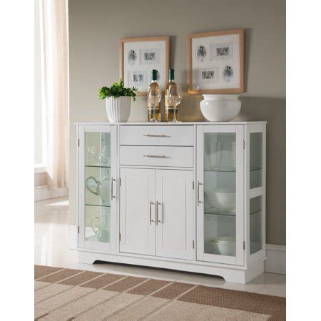 Buy storage furniture cheap and easy online from kodin1.com. Elias White Wood Contemporary Kitchen Buffet Display China ...
