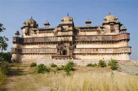 Exterior View Of Jahangir Mahal Palace Orchha Fort Complex Orchha