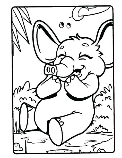 Cartoon Baby Animals Coloring Pages At