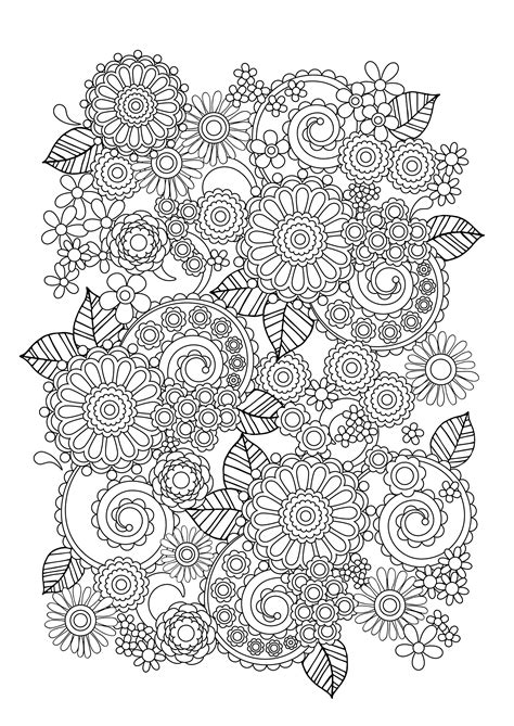 朝顔の塗り絵 向日葵の塗り絵 キューピーちゃん 恐竜の塗り絵 花火、打ち上げ花火のぬりえ: 【人気のダウンロード】 塗り絵 細かい 花 - 無料ぬりえページ ...