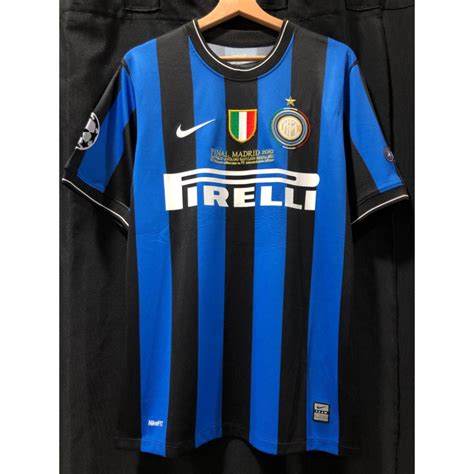 2010 Inter Milan Final Champions Home Shirt Souvenirs Vintage Football