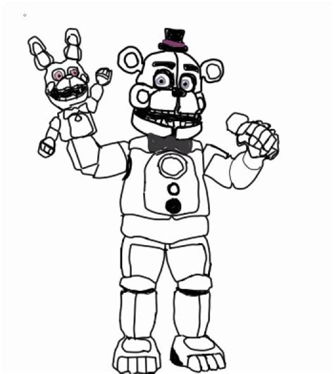 Free Printable Five Nights At Freddy S Coloring Pages Funtime Foxy