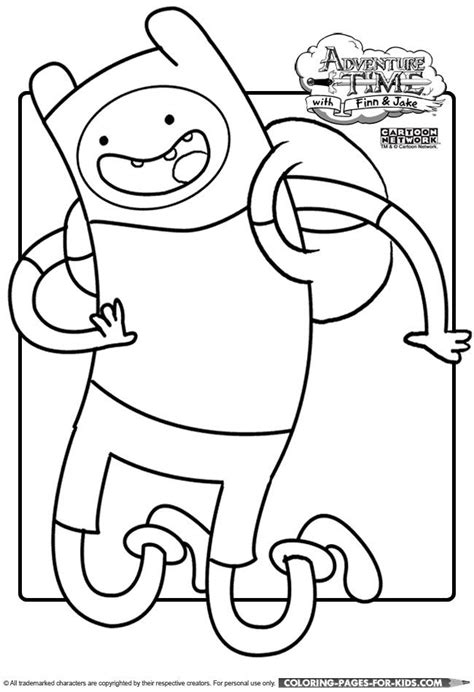 Adventure Time Coloring Pages Finn Coloring Home