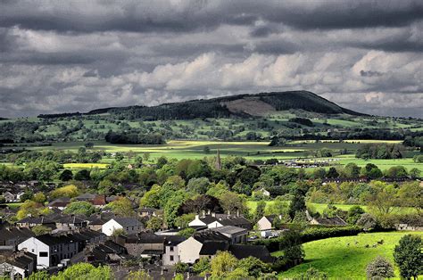 the ribble valley from clitheroe lancashire england england countryside wales england england