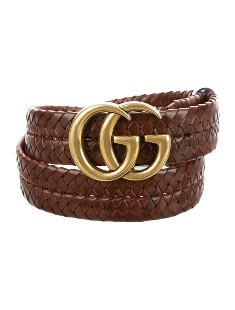 Gucci Double G Leather Belt Accessories Guc393297 The Realreal