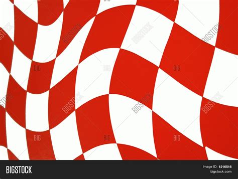 Bright Orange Checkered Flag Background Stock Photo & Stock Images
