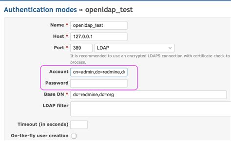 Defect Ldap Authentication With Redmine Doesn T Return An Error When Credentials Used To