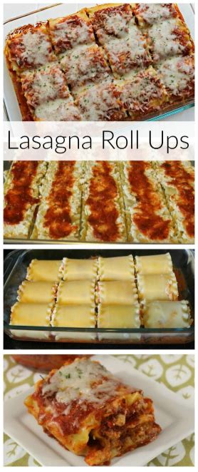 Cheesy Lasagna Roll Ups Shelia Recipes