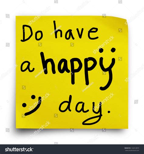 Do Have Happy Day Word On Stock Photo 142012873 Shutterstock