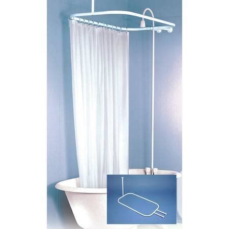 My shower/tub alcove is the standard 60 inches, and my curve is about 5 inches wider than if i had a straight rod. Hoop Shower Curtain Rod goes all around tub - for sale in ...