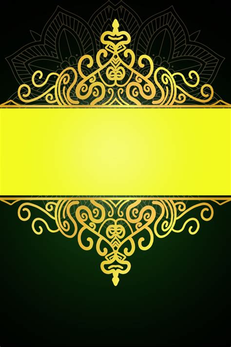 Black Green And Gold Background