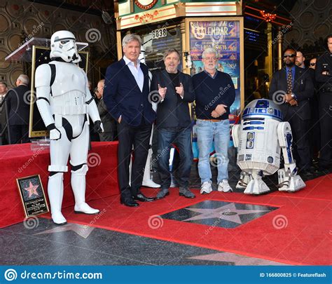 Harrison Ford Mark Hamill And George Lucas Editorial Image Image Of