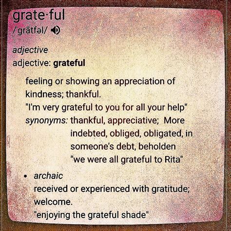 Lets Be Living Adjectives Of Grateful ♡ Grateful Thankful Adjectives