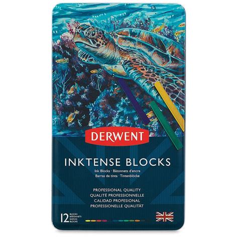 Derwent Inktense Block Set Set Of 12 BLICK Art Materials Derwent