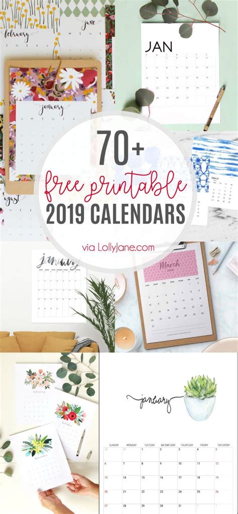 The Top Ten Free Printable Calendars For 2019