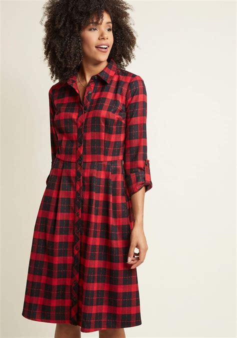 25 Flannel Things You Ll Want To Wear All Fall Buffalo Plaid Dress