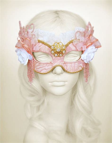 Pink And White Masquerade Masks Ibikinicyou