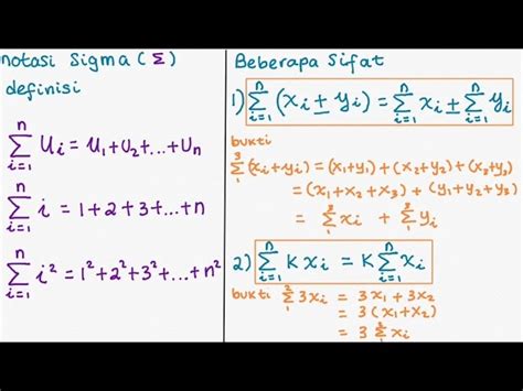 Cara Mengerjakan Soal Matematika Notasi Sigma Kelas Model Pecahan