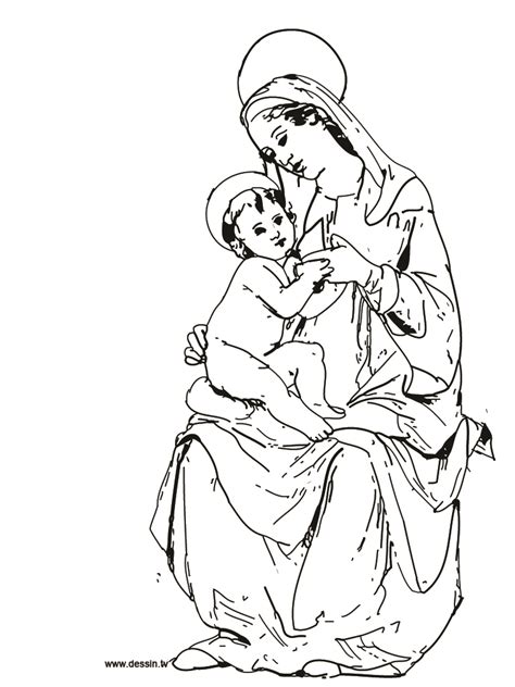 Mother Mary Drawing at GetDrawings | Free download