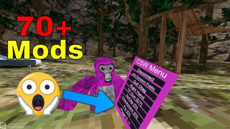 Best Modmenu In Gorilla Tag 2022 70 Mods Youtube