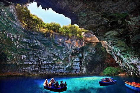 Melissani The Greek Cave In Which The Nymphs Lived The Backpacking