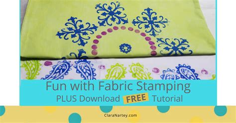 Fun With Fabric Stamping Clara Nartey Textile Artist