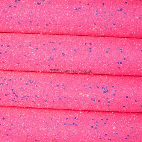 Hot Pink Diamond Dust Iridescent Fine Glitter Fabric Funtastic Crafts