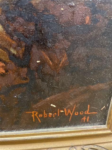 Robert W Wood Original Oil Painting 1941 On Board Etsy