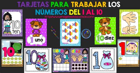 Tarjetas Para Trabajar Los N Meros Del Al Imagenes Educativas