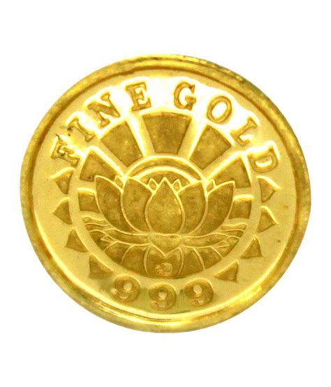 Prisha 1 Gm 24kt Purity 999 Fineness Lakshmi Gold Coin Buy Prisha 1 Gm