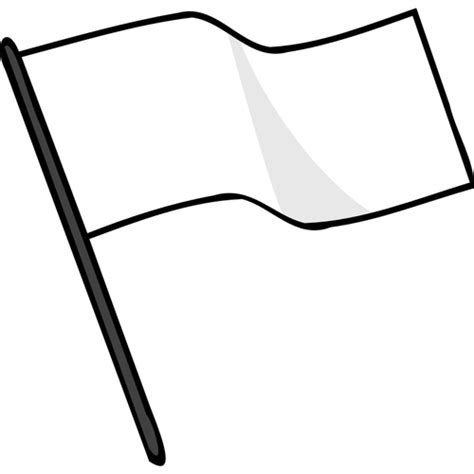 Waving White Flag Public Domain Vectors