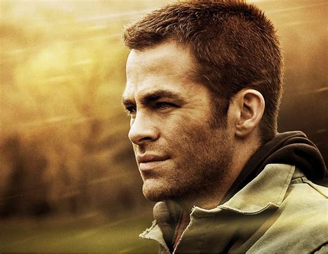 Unstoppable And This Means War Star Chris Pine Side Shot On