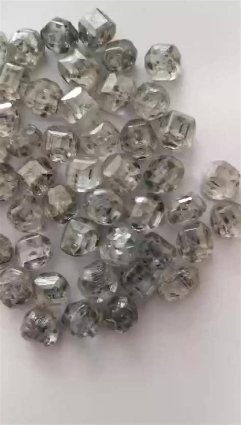 Synthetic Lab Grown 4 Carats Hpht Cvd White Loose Rough Uncut Diamond