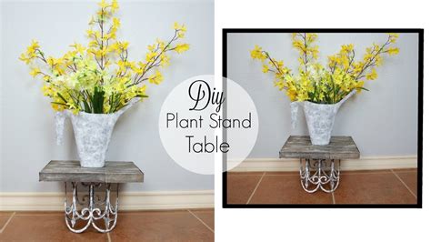 Plant stands free woodworking plans and projects instructions. DIY Dollar Tree Farmhouse Plant Stand/Table | Indoor ...