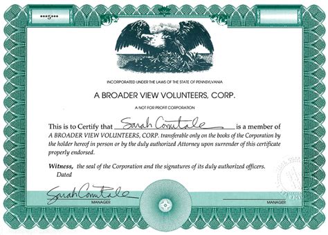 501c3 Certificate Certificates Templates Free