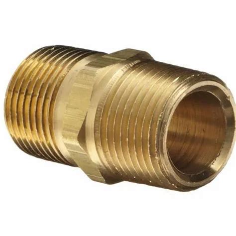 Tripal Max Lead Free Brass Hex Nipple Size 1 Inch For Hydraulic Pipe
