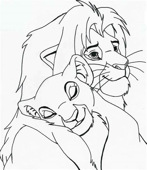 Here is the unique collection of 25 lion king coloring pages printable for your kids to paint in their spare time. Nala Sleep on Simba Shoulder Coloring Page - Download ...