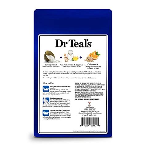 Dr Teals Pure Epsom Salt Soothe And Comfort With Oat Milk And Argan Oil 3lbs Anti Ageing Skin