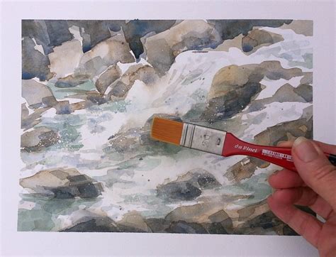 How To Paint Moving Water In Watercolor Watercolor Tutorials