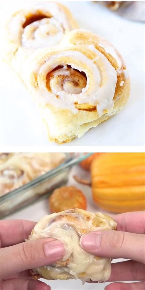 Easy Mini Pumpkin Cinnamon Rolls Video Sweet Breakfast Fall