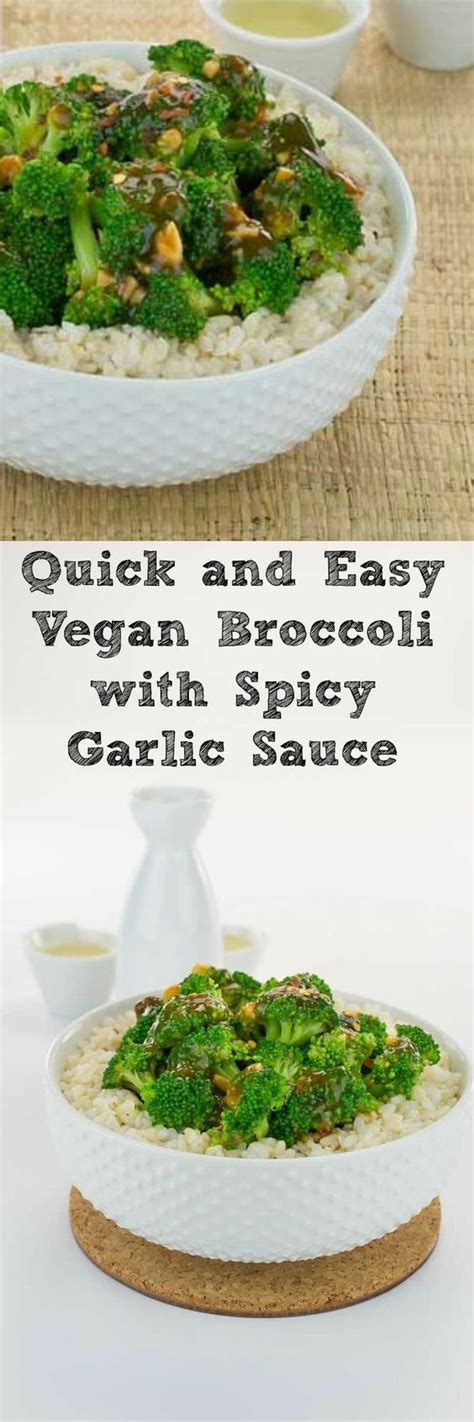 Easy Broccoli With Garlic Sauce Recipe Recipe Vegan Side Dishes