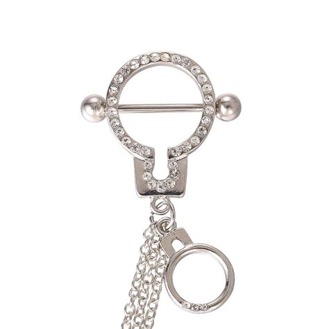sex gay jeweled nipple piercing slave chain female nipple ring buy slave nipple ring nipple