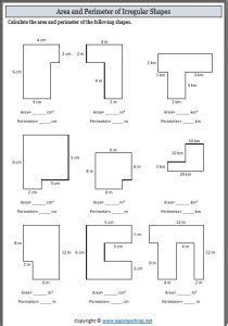 Teach child how to read: Perimeter Worksheet 3rd Grade Printable